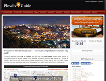 Tablet Screenshot of plovdiv-guide.com